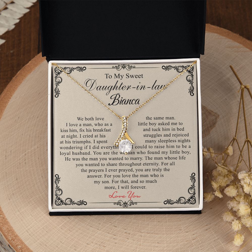 Daughter In Law Gifts Ideas, Daughter In Law Necklace, Gifts For Future Daughter In Law, Daughter In Law Birthday Gifts, Daughter-in-law Gifts From Mother In Law, Birthday Gifts For Daughter4 Alluring Beauty Necklace
