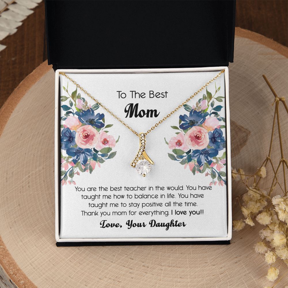 To My Mom Necklace, Gift For Mom, Mother's Day Gift from Daughter, Mom Jewelry Gift for Mothers Day, Birthday Gift for Mother, Moms Gift from Daughter Son, Necklace for Mom Mother 7 Alluring Beauty Necklace