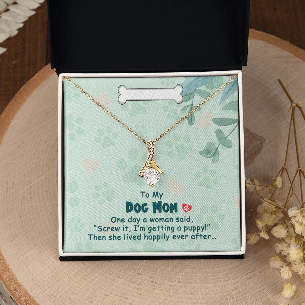 Love Knot Necklace, Dog Mom Gift For Mother's Day, Dog Mom Necklace For Women, Dog Mama Sentimental Gift, Dog Lover Gifts For Her, Unique1 Alluring Beauty Necklace