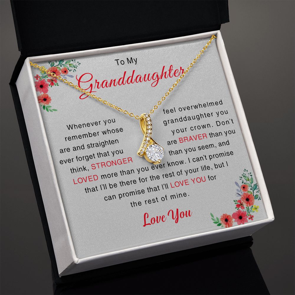 To My Granddaughter Necklace Christmas Gift For Granddaughter Jewelry for Her 175030331405