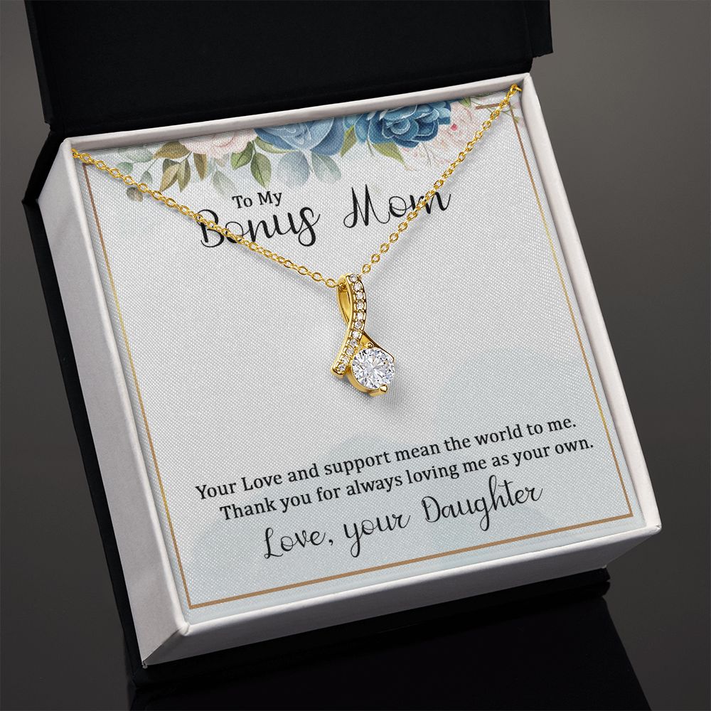 Mother Daughter Necklace as Daughter Gift from Mom, Mom Necklace as Christmas Gift for Mom from Son, Birthday Gift for Mother in Law Necklace, Bonus Mom Gifts for Step Mom Necklace6 Alluring Beauty Necklace