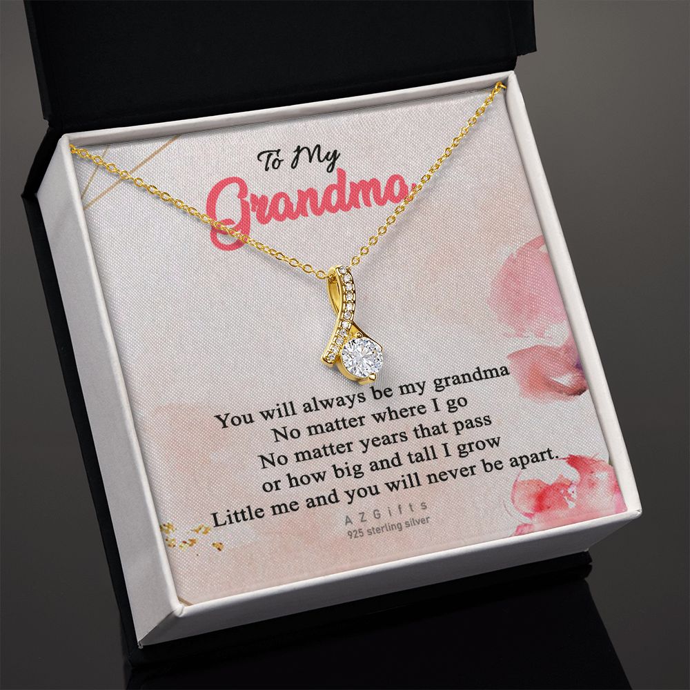 To My Grandma Necklace, Gift for Grandmother Necklace, Mothers Day Gift For Grandma Nana, Grandma Jewelry From Grandchildren GrandKids , Jewelry Box Gift For Grandma Grandmother13 Alluring Beauty Necklace