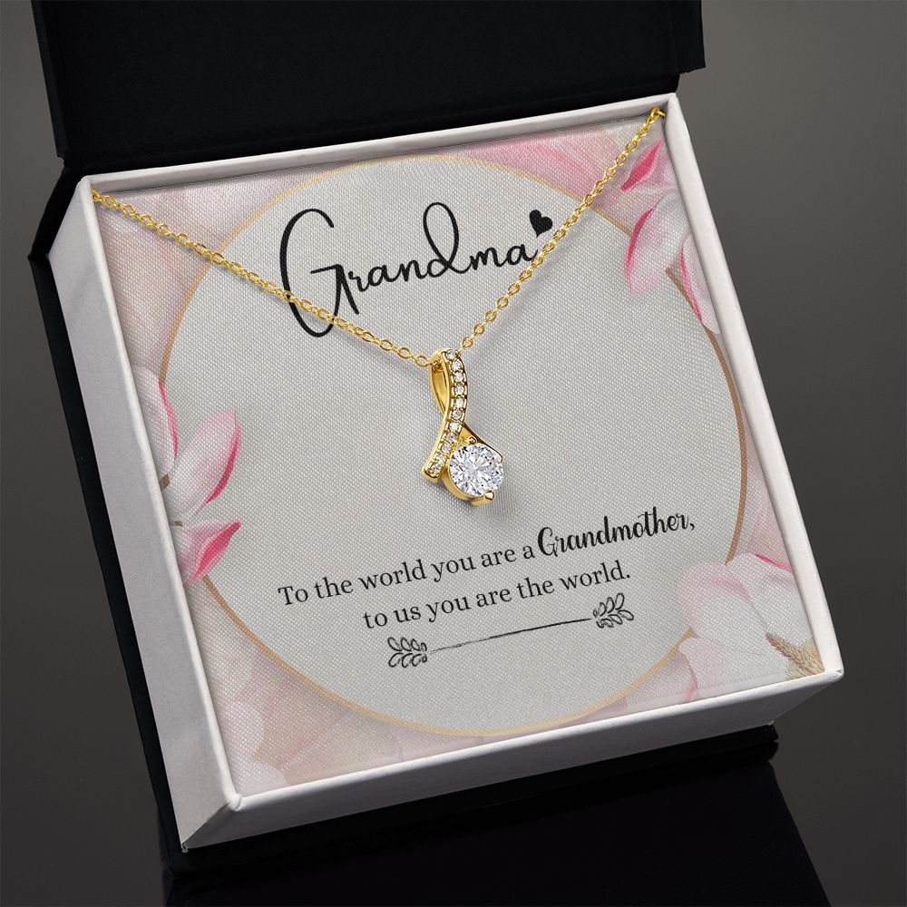 To My Grandma Necklace, Gift for Grandmother Necklace, Mothers Day Gift For Grandma Nana, Grandma Jewelry From Grandchildren GrandKids , Jewelry Box Gift For Grandma Grandmother8 Alluring Beauty Necklace