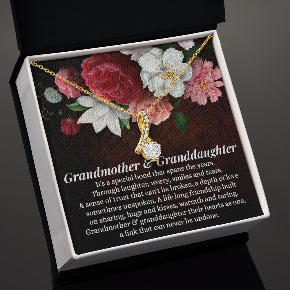 To My Grandma Necklace, Gift for Grandmother Necklace, Mothers Day Gift For Grandma Nana, Grandma Jewelry From Grandchildren GrandKids , Jewelry Box Gift For Grandma Grandmother11 Alluring Beauty Necklace