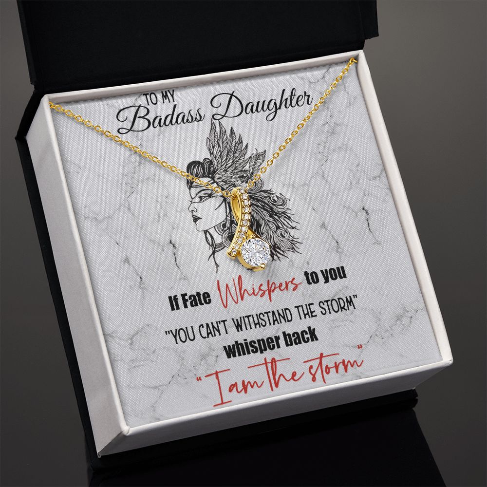 Bonus Daughter Gifts From Stepdad, Step Daughter Gifts From Stepmom, Stepdaughter Gifts From Stepdad, Father Stepdaughter Necklace, To My Bonus Daughter Necklaces, Christmas Gifts For Bonus10 Alluring Beauty Necklace