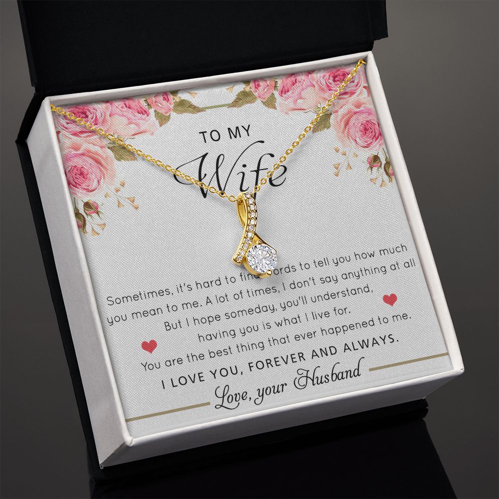 To My Wife Necklace Gift For Wife Birthday Gift For Wife Romantic Gifts For Her Alluring Beauty Necklace