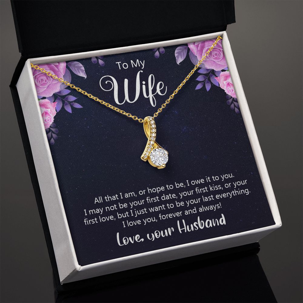 Birthday Gifts For Wife, Necklace Gifts For Wife From Husband, To My Wife Jewelry For Women , To My Wife Necklace  from Husband Wedding Anniversary Present For Wife, Beautiful Wife Jewelry Christmas31 Alluring Beauty Necklace