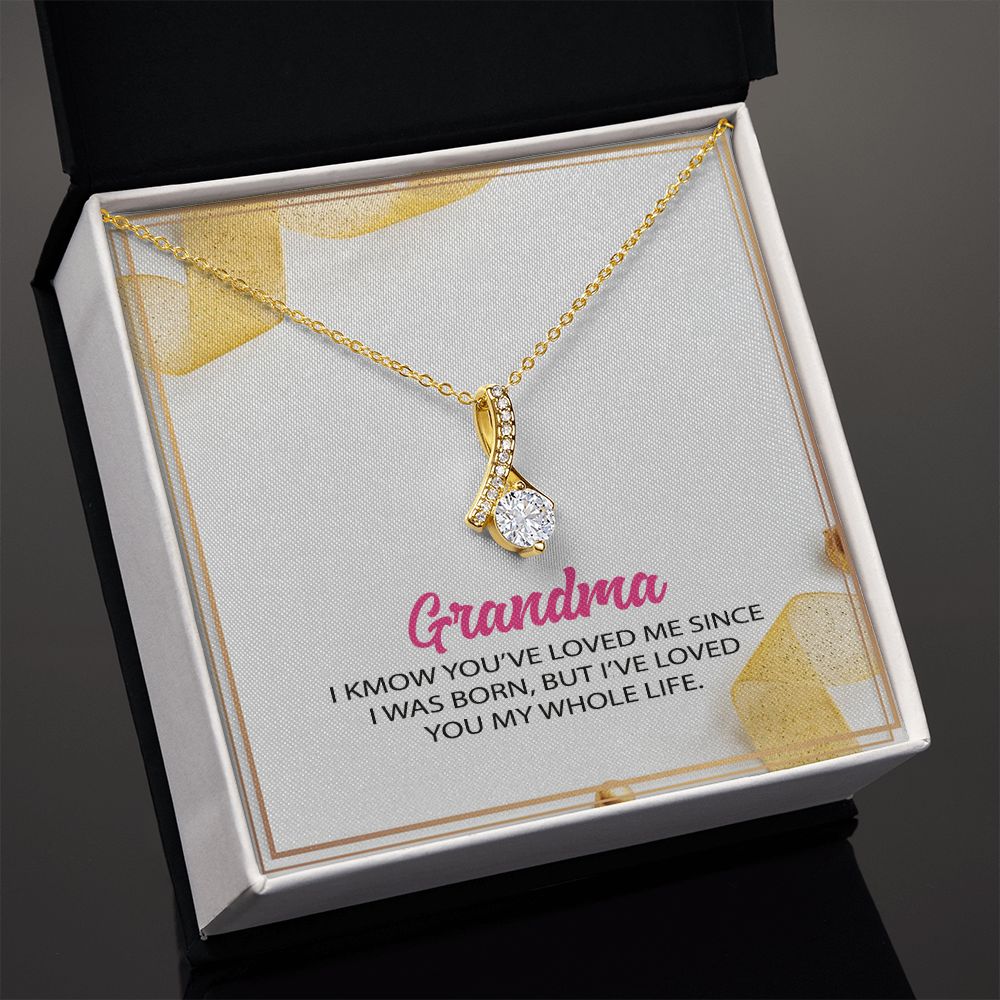 To My Grandma Necklace, Gift for Grandmother Necklace, Mothers Day Gift For Grandma Nana, Grandma Jewelry From Grandchildren GrandKids , Jewelry Box Gift For Grandma Grandmother12 Alluring Beauty Necklace