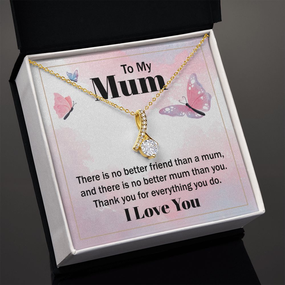 Mom Necklace Gifts for Mom from Daughter to Mom Gifts for Mothers Day from Daughter, To My Mom Necklace from Daughter to Mom Birthday Gifts Necklace with Message Card and Gift Box19 Alluring Beauty Necklace