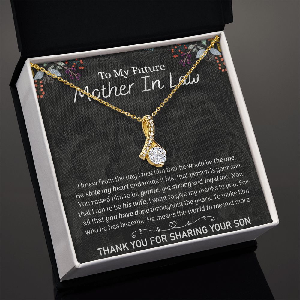 Future Mother In Law Sunflower Bracelet, Mother In Law To Be Gifts, Soon To Be Mother In Law Gifts, Future Mother In Law Birthday Gift Alluring Beauty Necklace