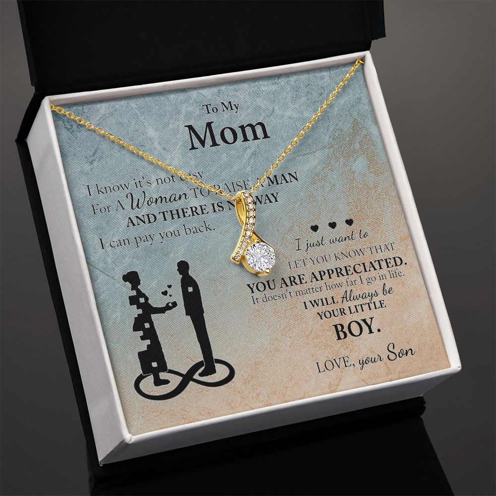Mom Gift From Son To Mother Necklace Thoughtful Birthday Gift Sentimental Alluring Beauty Necklace