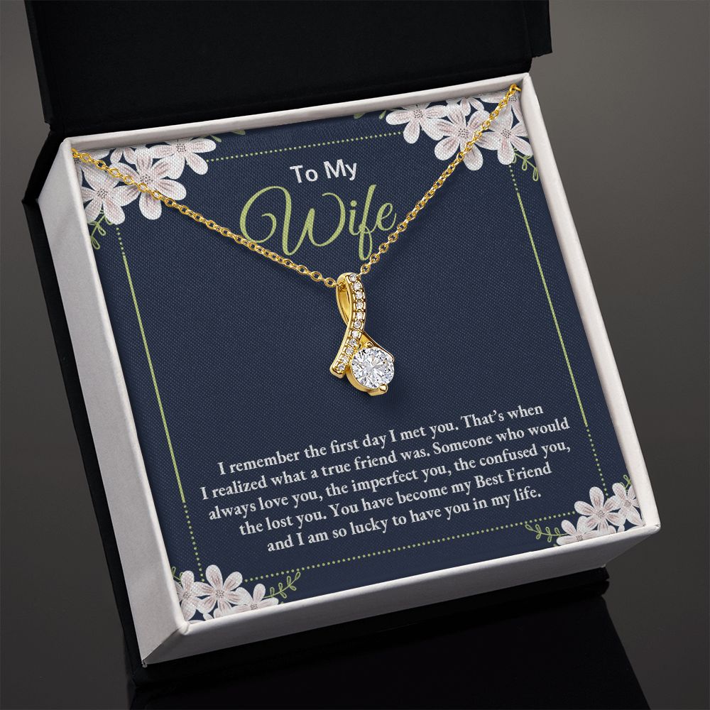Birthday Gifts For Wife, Necklace Gifts For Wife From Husband, To My Wife Jewelry For Women , To My Wife Necklace  from Husband Wedding Anniversary Present For Wife, Beautiful Wife Jewelry Christmas28 Alluring Beauty Necklace