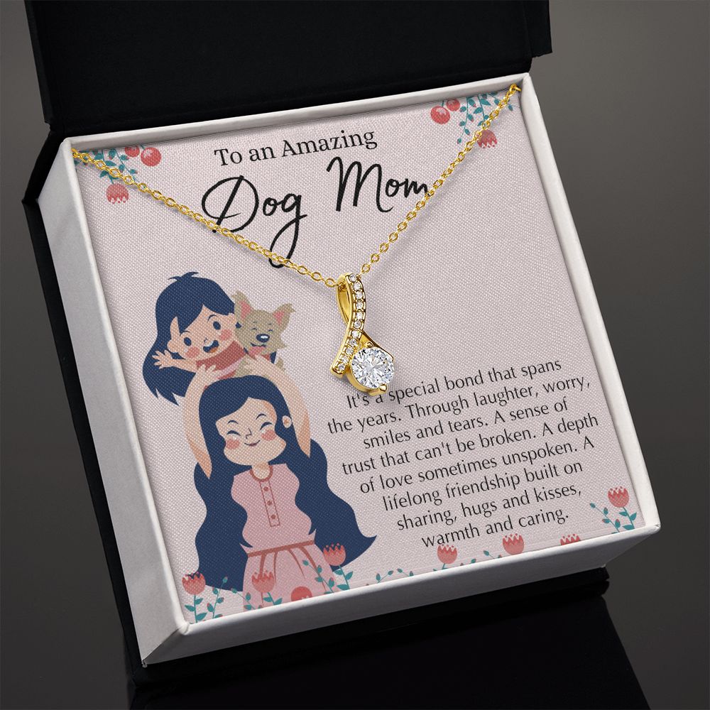 Love Knot Necklace, Dog Mom Gift For Mother's Day, Dog Mom Necklace For Women, Dog Mama Sentimental Gift, Dog Lover Gifts For Her, Unique Alluring Beauty Necklace