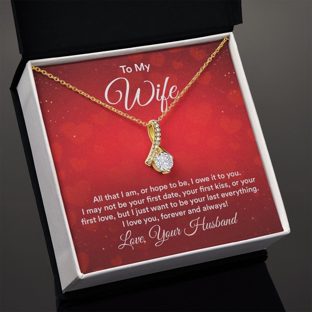 Birthday Gifts For Wife, Necklace Gifts For Wife From Husband, To My Wife Jewelry For Women , To My Wife Necklace  from Husband Wedding Anniversary Present For Wife, Beautiful Wife Jewelry Christmas30 Alluring Beauty Necklace