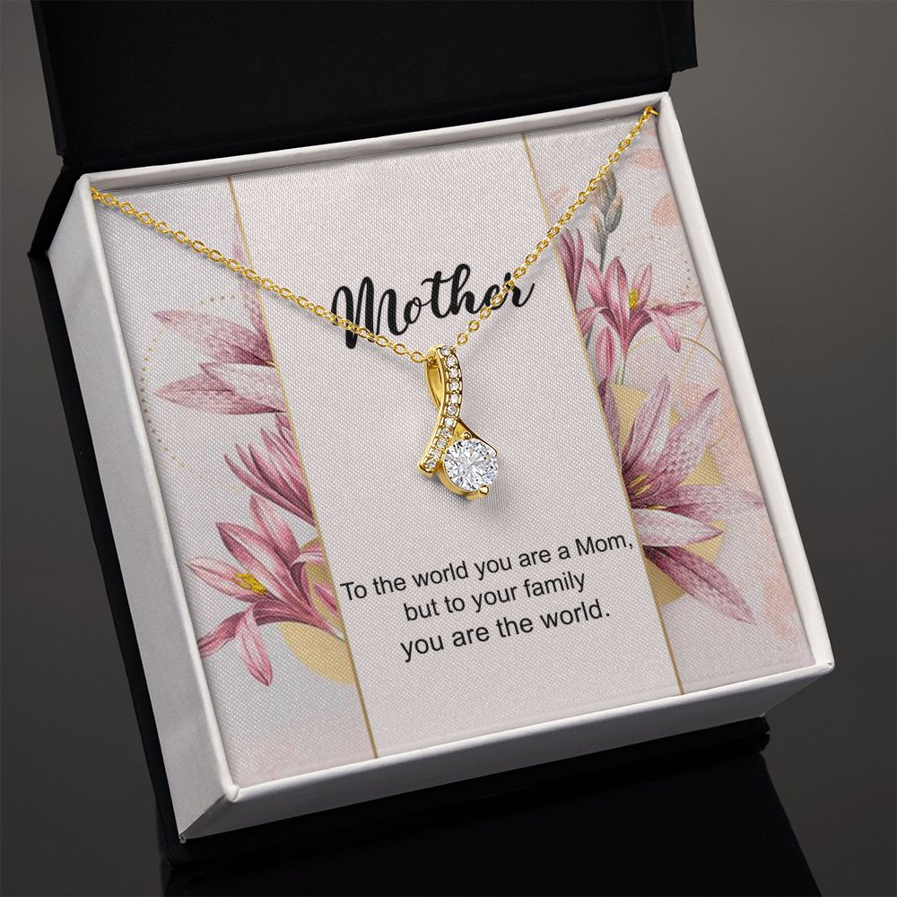 Mom Necklace Gifts for Mom from Daughter to Mom Gifts for Mothers Day from Daughter, To My Mom Necklace from Daughter to Mom Birthday Gifts Necklace with Message Card and Gift Box7 Alluring Beauty Necklace