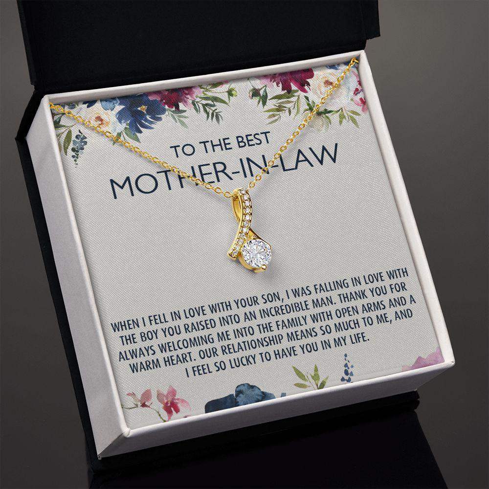 To My Mother-In-Law Gift Mothers Day Gift Necklace Mother-In-Law Gifts Jewelry Alluring Beauty Necklace