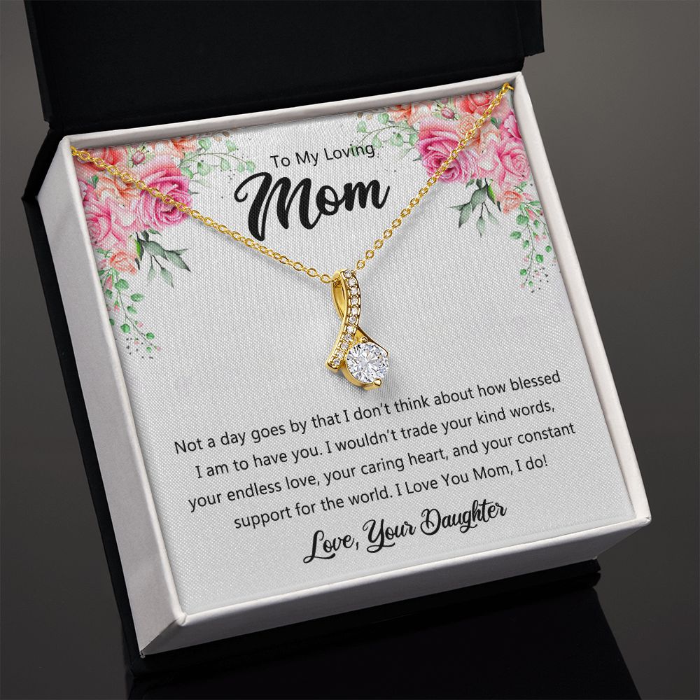 To My Mom Necklace, Gift For Mom, Mother's Day Gift from Daughter, Mom Jewelry Gift for Mothers Day, Birthday Gift for Mother, Moms Gift from Daughter Son, Necklace for Mom Mother 9 Alluring Beauty Necklace