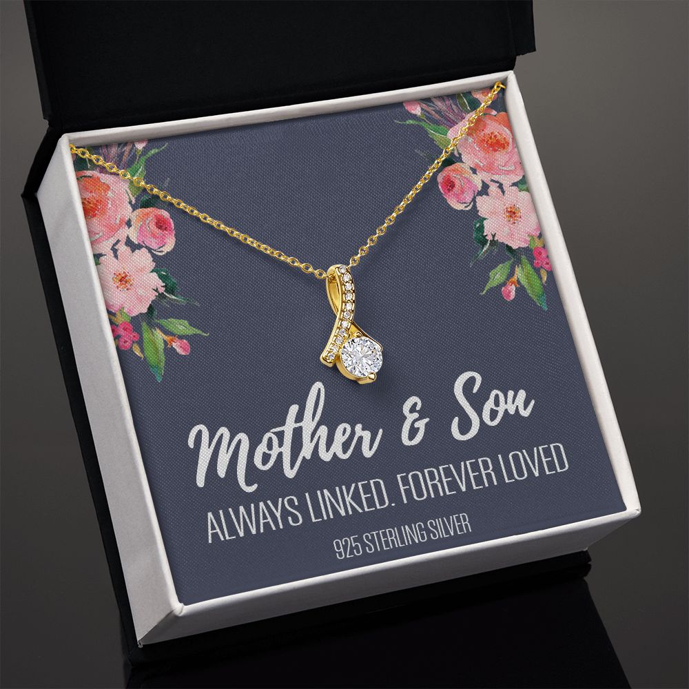 Gift For Mom From Son, Mother Son Gifts, Happy Mother's Day Necklace, Mom Gift Alluring Beauty Necklace