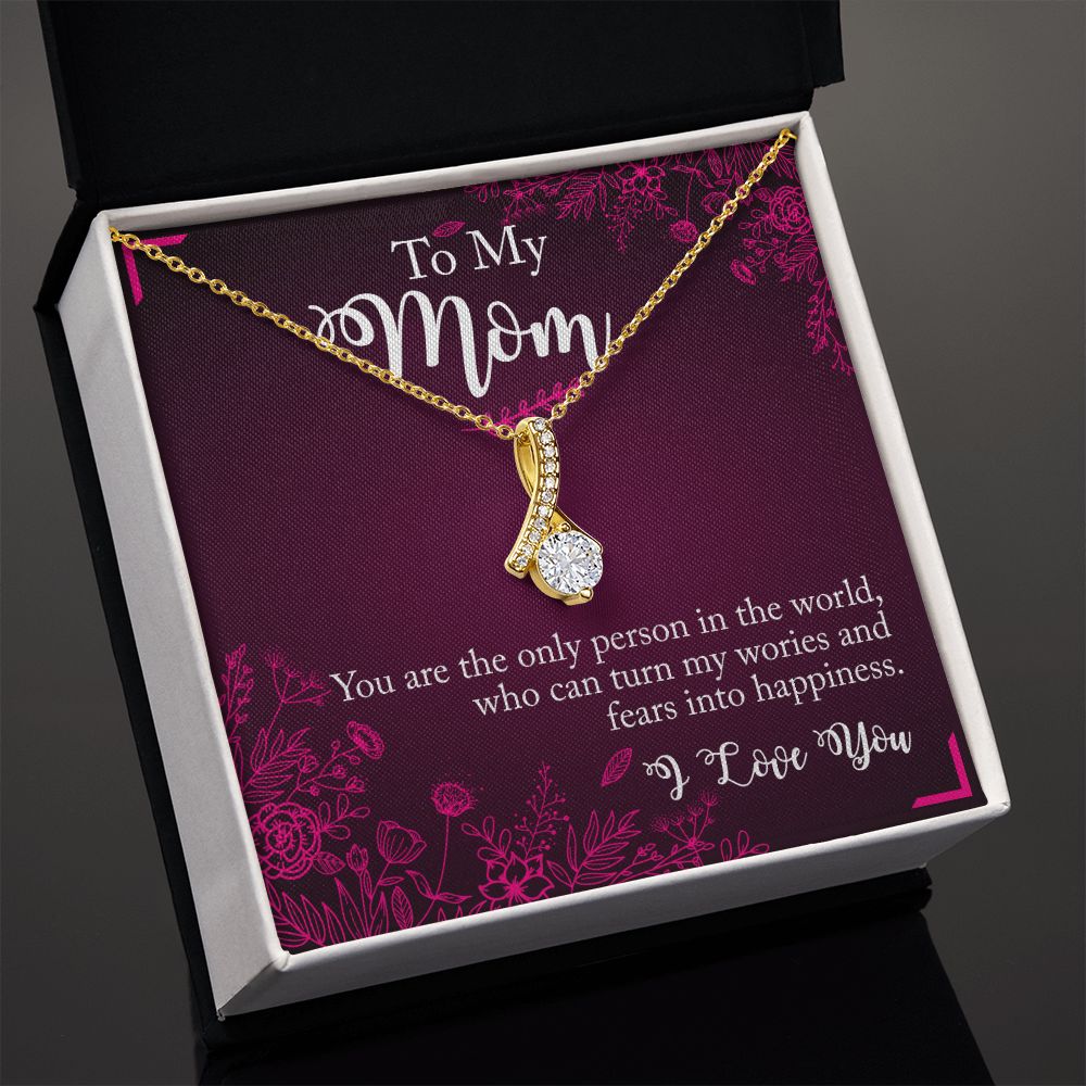 To My Mom Necklace Pendant Gift From Daughter Necklace You Are The Only Person Gift For To Mom Happy Mother's Day Mother In Law Gift On Birthday Anniversary Gift 30821 Alluring Beauty Necklace