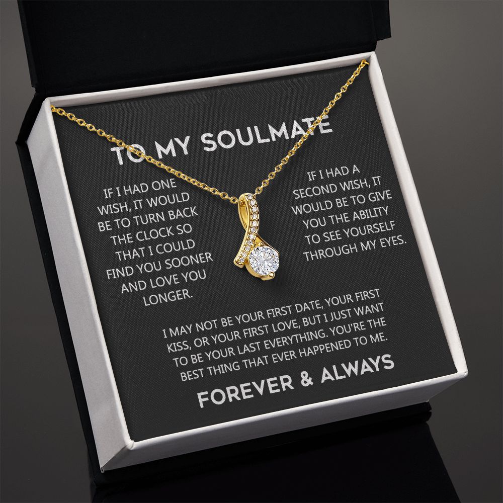 To My Soulmate Eternal Hope Necklace  Wife Soulmate Valentines Day Gift for Her 175144059615 Alluring Beauty Necklace