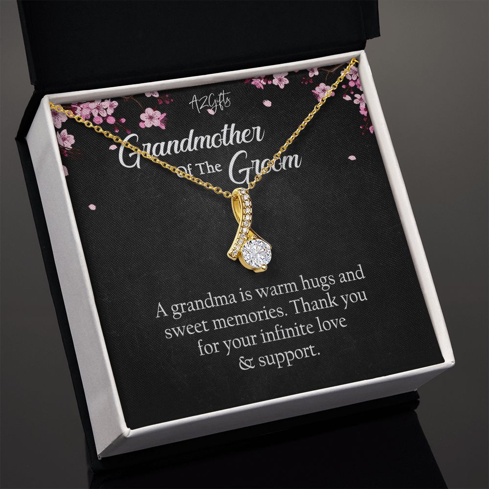 To My Grandmother Necklace, Gift for Grandmother Necklace, Mothers Day Gift For Grandma Nana, Grandma Jewelry From Grandchildren GrandKids , Jewelry Box Gift For Grandma Grandmother Alluring Beauty Necklace