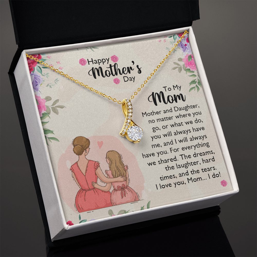 Mom Necklace Gifts for Mom from Daughter to Mom Gifts for Mothers Day from Daughter, To My Mom Necklace from Daughter to Mom Birthday Gifts Necklace with Message Card and Gift Box11 Alluring Beauty Necklace