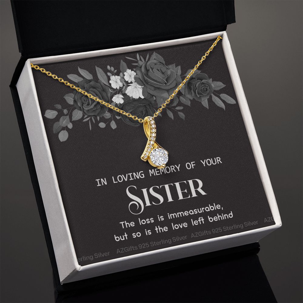 In Memory Of Your Sister, Sympathy Gift Loss Of Sister, Sympathy Gift Box, Loss Of Sister Necklace, Loss Of Sister, Loss Of A Sister Alluring Beauty Necklace