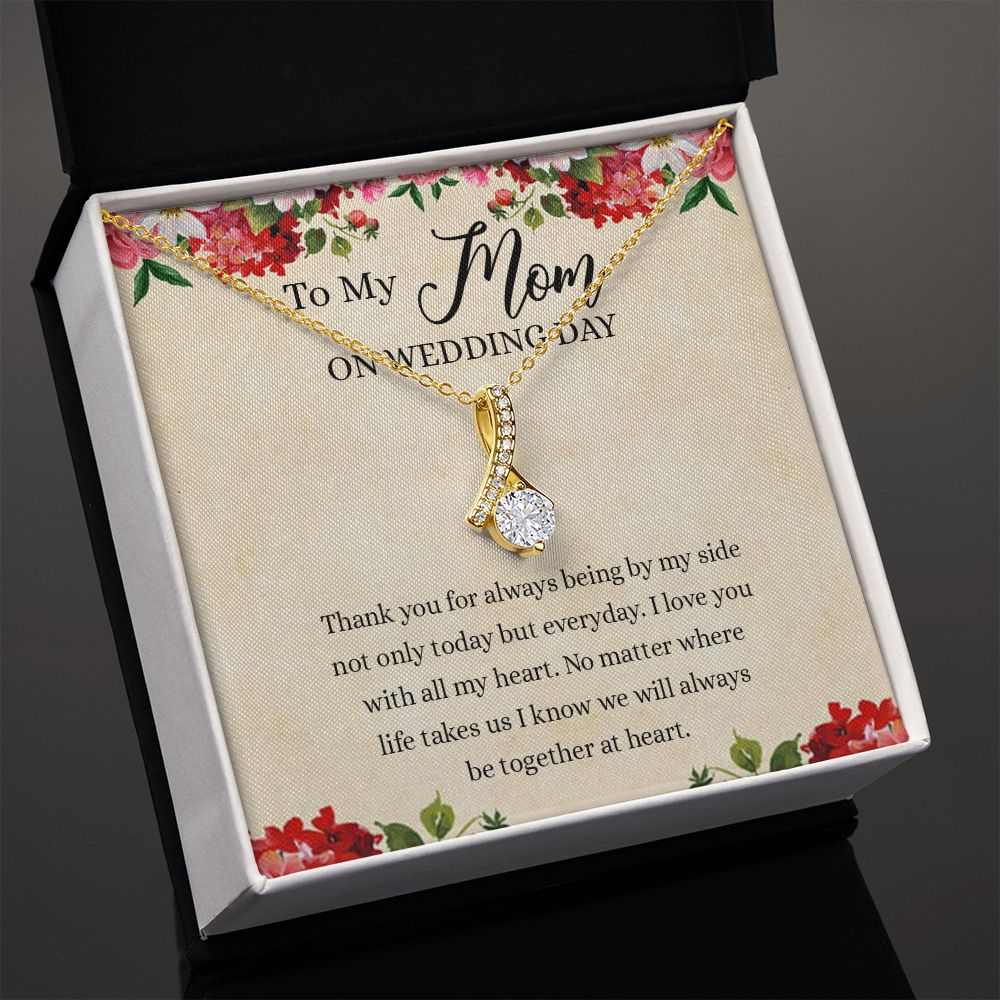 Gift for Mother of The Groom Necklace Gift for Mom on Wedding Day Gift for Maid of Honor Gift for Bridesmaid Proposal Gift to My Mom Necklace from Daughter Alluring Beauty Necklace