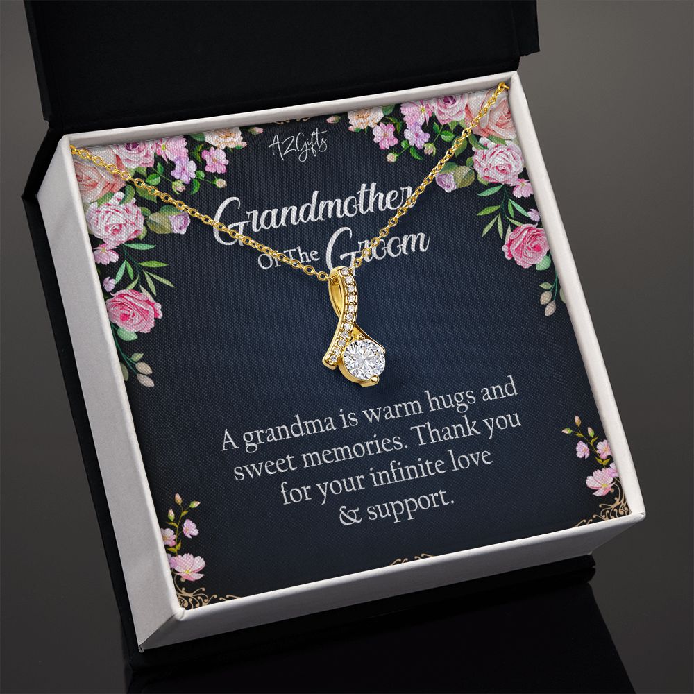 To My Grandmother Necklace, Gift for Grandmother Necklace, Mothers Day Gift For Grandma Nana, Grandma Jewelry From Grandchildren GrandKids , Jewelry Box Gift For Grandma Grandmother2 Alluring Beauty Necklace