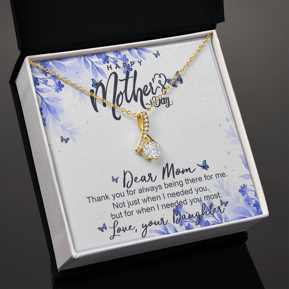 Happy Mother Day, Mothers Day Gifts Necklace, Gifts For Mom From Daughter Or Son Alluring Beauty Necklace