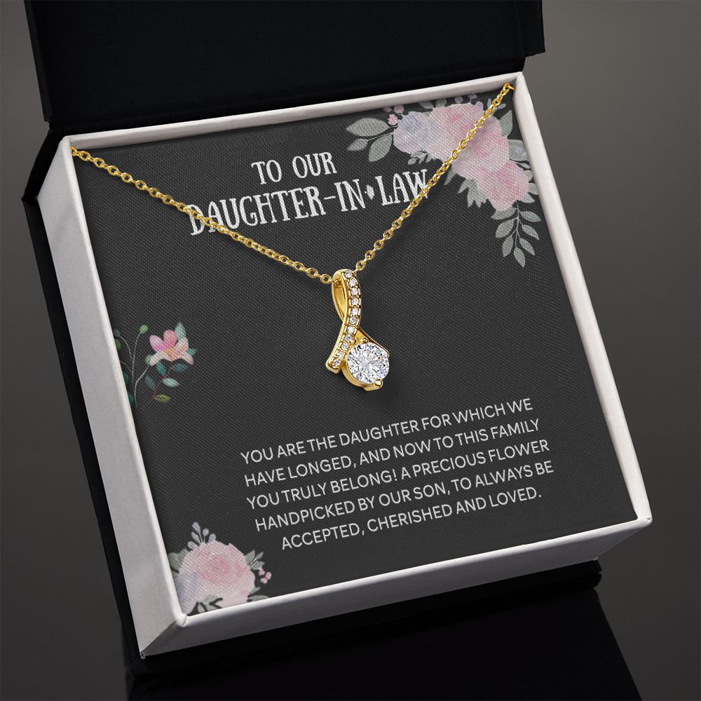 To Our Daughter-in-law Necklace from Mother-in-law Daughter-in-law Birthday Gift Alluring Beauty Necklace