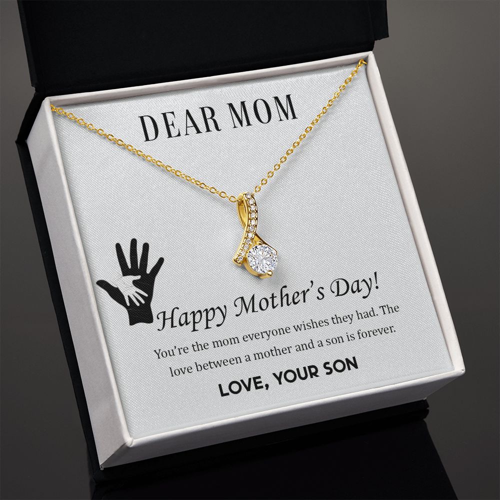 2Mom Necklace Gifts for Mom from Daughter to Mom Gifts for Mothers Day from Daughter, To My Mom Necklace from Daughter to Mom Birthday Gifts Necklace with Message Card and Gift Box2228 Alluring Beauty Necklace