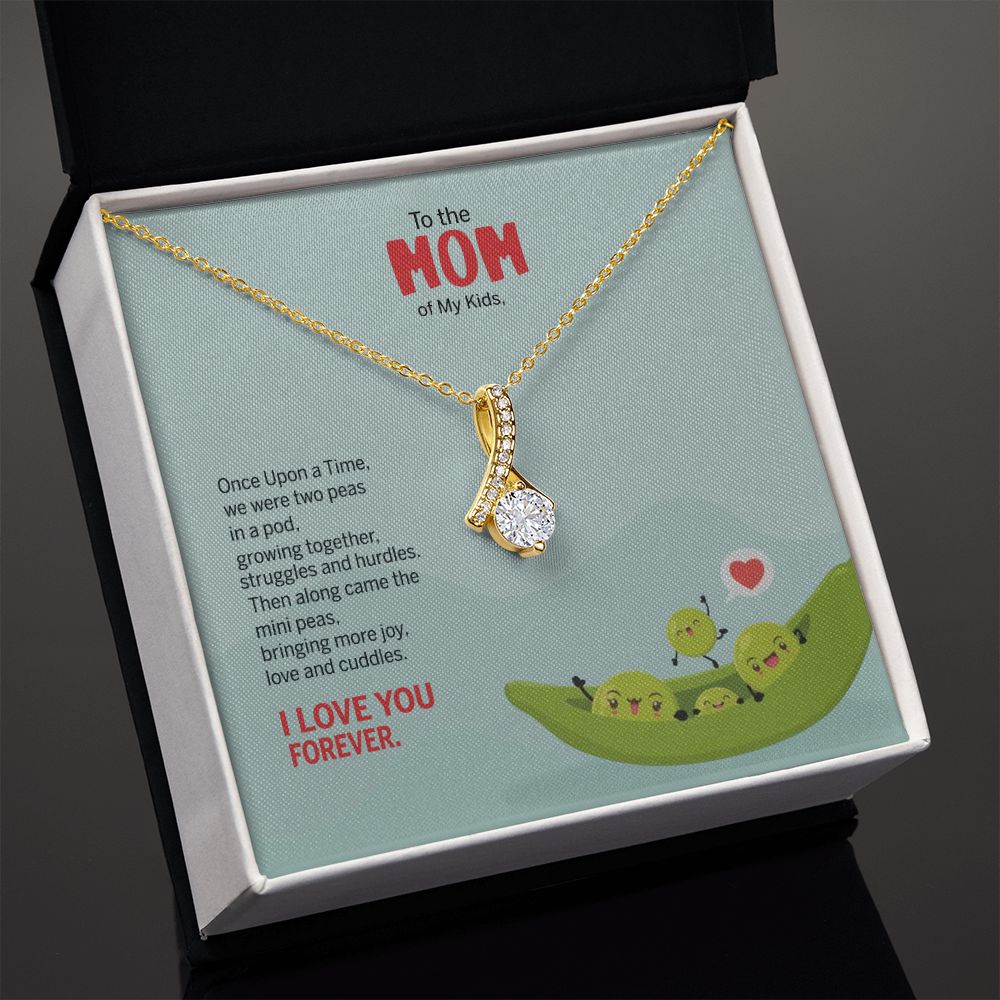 To My Mom Peas Pod Necklace From Kids, Gift For Mom On Mother's Day Jewelry Mom Alluring Beauty Necklace
