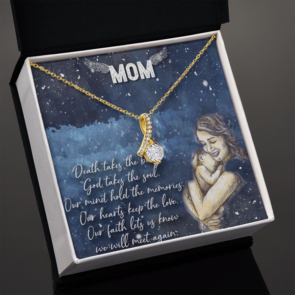 To My Mom Necklace Pendant Gift From Daughter Your Faith Lets Us Know With Message Card Gift For Mom Alluring Beauty Necklace