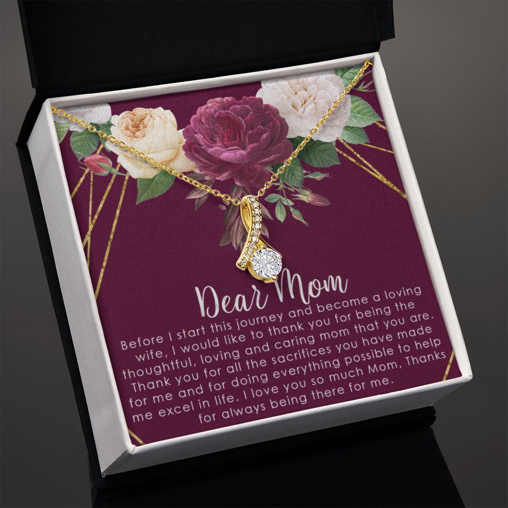 To My Mom Necklace, Gift For Mom, Mother's Day Gift from Daughter, Mom Jewelry Gift for Mothers Day, Birthday Gift for Mother, Moms Gift from Daughter Son, Necklace for Mom Mother2 Alluring Beauty Necklace