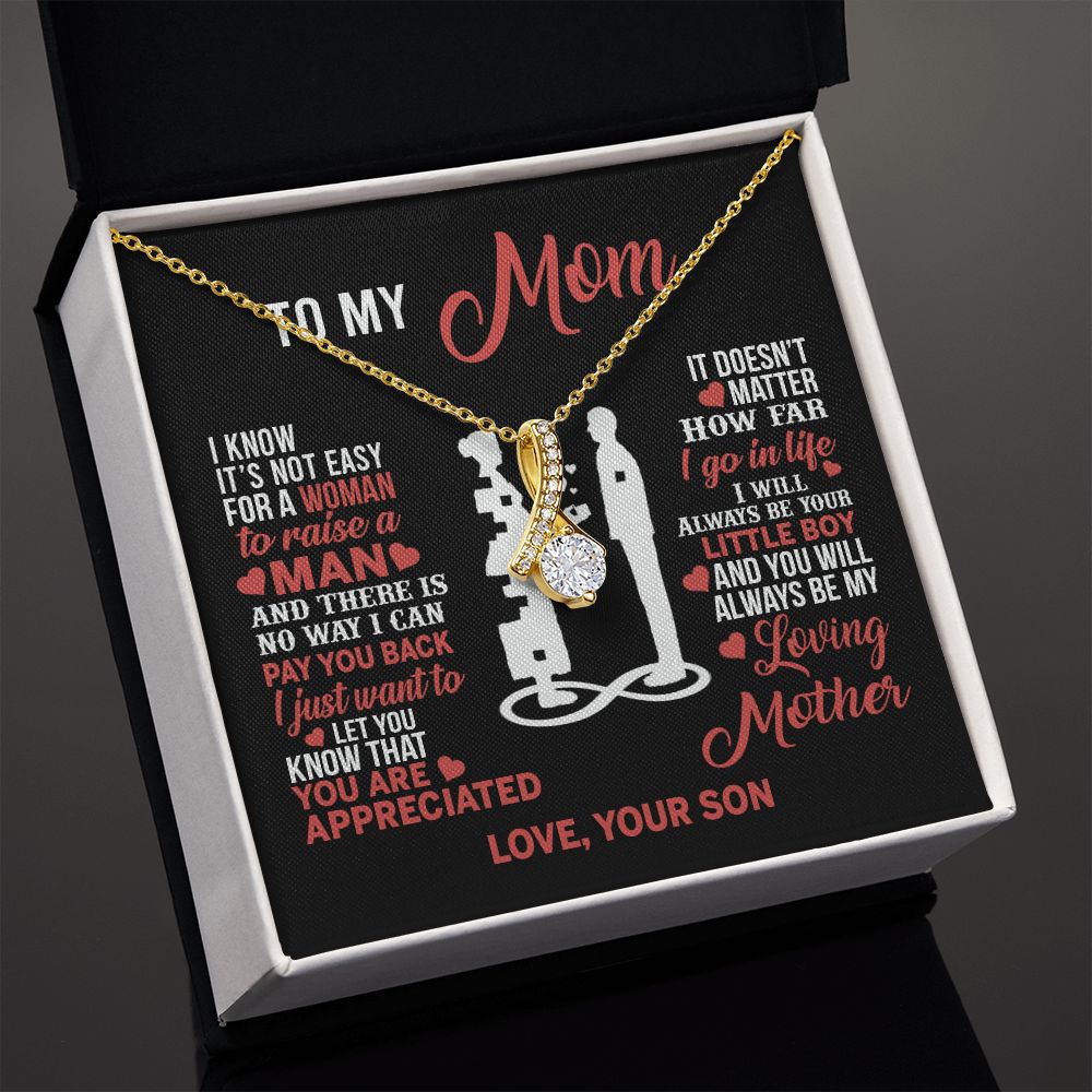 Mom Necklace Mothers Day Gift From Son To My Mom Forevere Love Necklace Gift Mom Alluring Beauty Necklace
