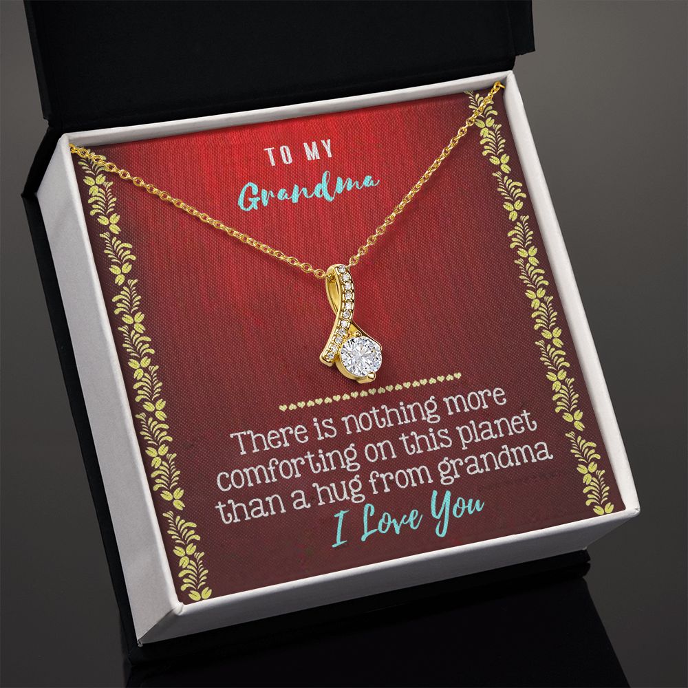 To My Grandma Necklace, Gift for Grandmother Necklace, Mothers Day Gift For Grandma Nana, Grandma Jewelry From Grandchildren GrandKids , Jewelry Box Gift For Grandma Grandmother20 Alluring Beauty Necklace
