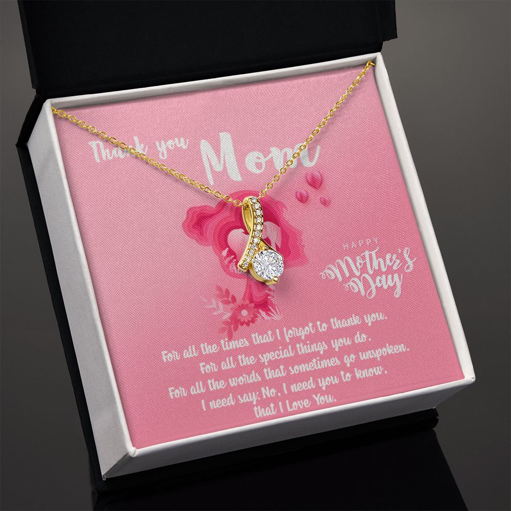 Mom Necklace Gifts for Mom from Daughter to Mom Gifts for Mothers Day from Daughter, To My Mom Necklace from Daughter to Mom Birthday Gifts Necklace with Message Card and Gift Box5 Alluring Beauty Necklace