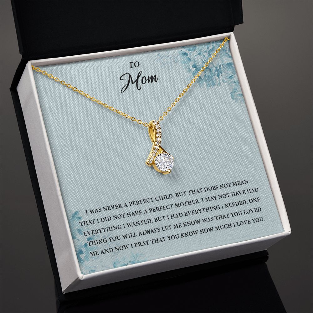 Mom Necklace Gifts for Mom from Daughter to Mom Gifts for Mothers Day from Daughter, To My Mom Necklace from Daughter to Mom Birthday Gifts Necklace with Message Card and Gift Box2227 Alluring Beauty Necklace