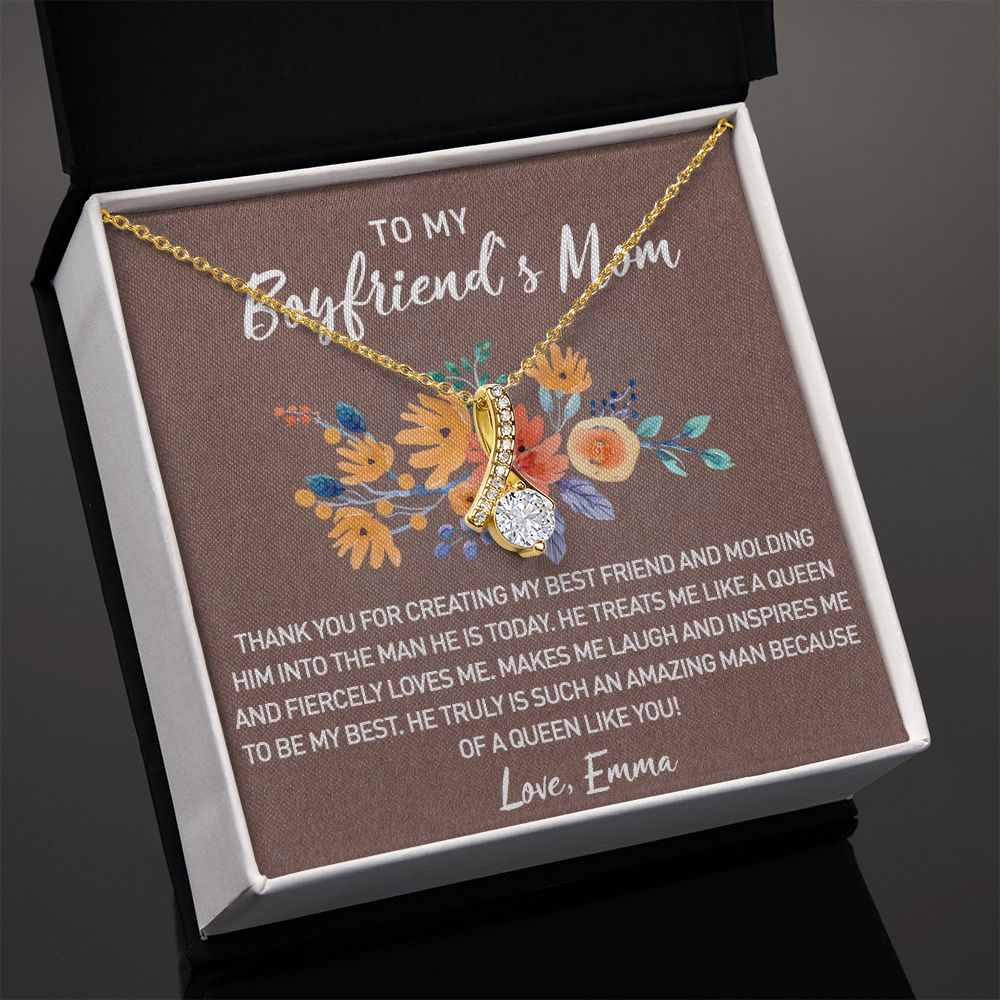 Gift for Boyfriend's Mom, Boyfriend Mom Gift, To My Boyfriends Mom's Gift, Mother's Day Gift for Boyfriends Mom, Boyfriend Mom Alluring Beauty Necklace