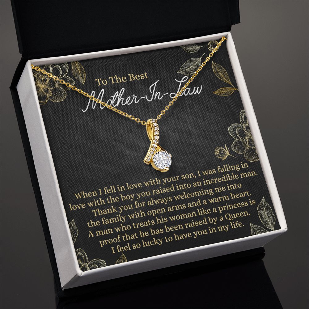 Mother In Law Gift, Cute Mother In Law Gifts Christmas, Unique Gift for Mother In Law Birthday, Best Mother In Law Gift, Mother-In-Law Gift Alluring Beauty Necklace