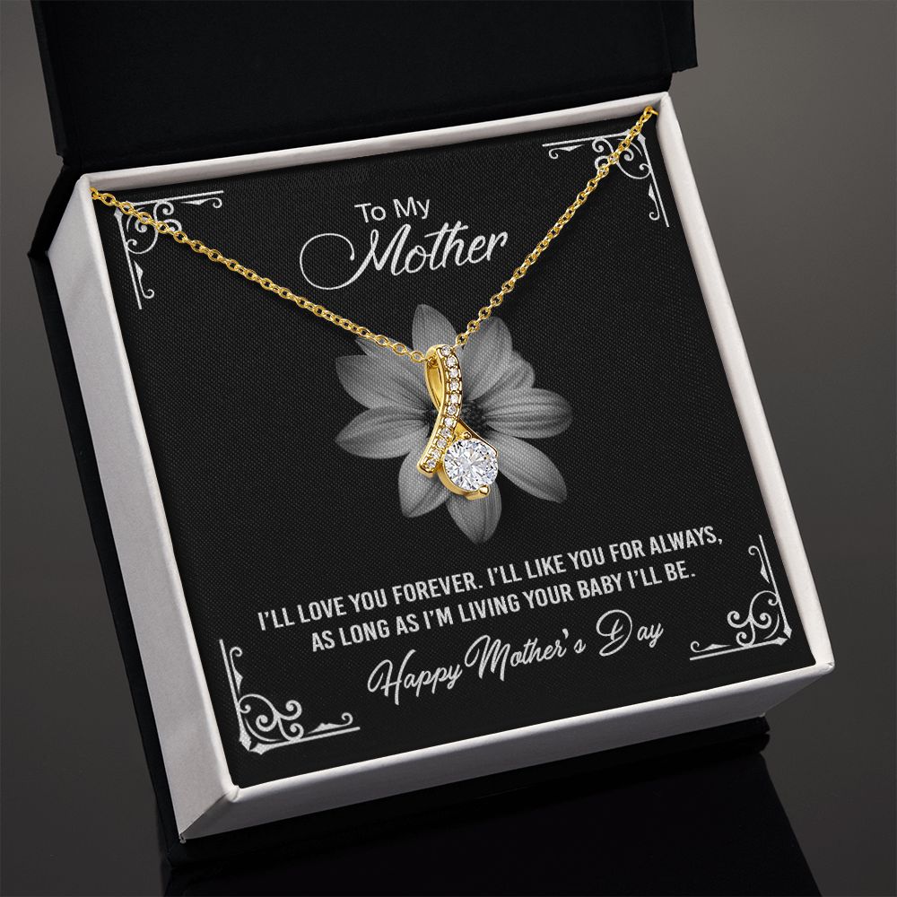 Mom Necklace Gifts for Mom from Daughter to Mom Gifts for Mothers Day from Daughter, To My Mom Necklace from Daughter to Mom Birthday Gifts Necklace with Message Card and Gift Box2247 Alluring Beauty Necklace