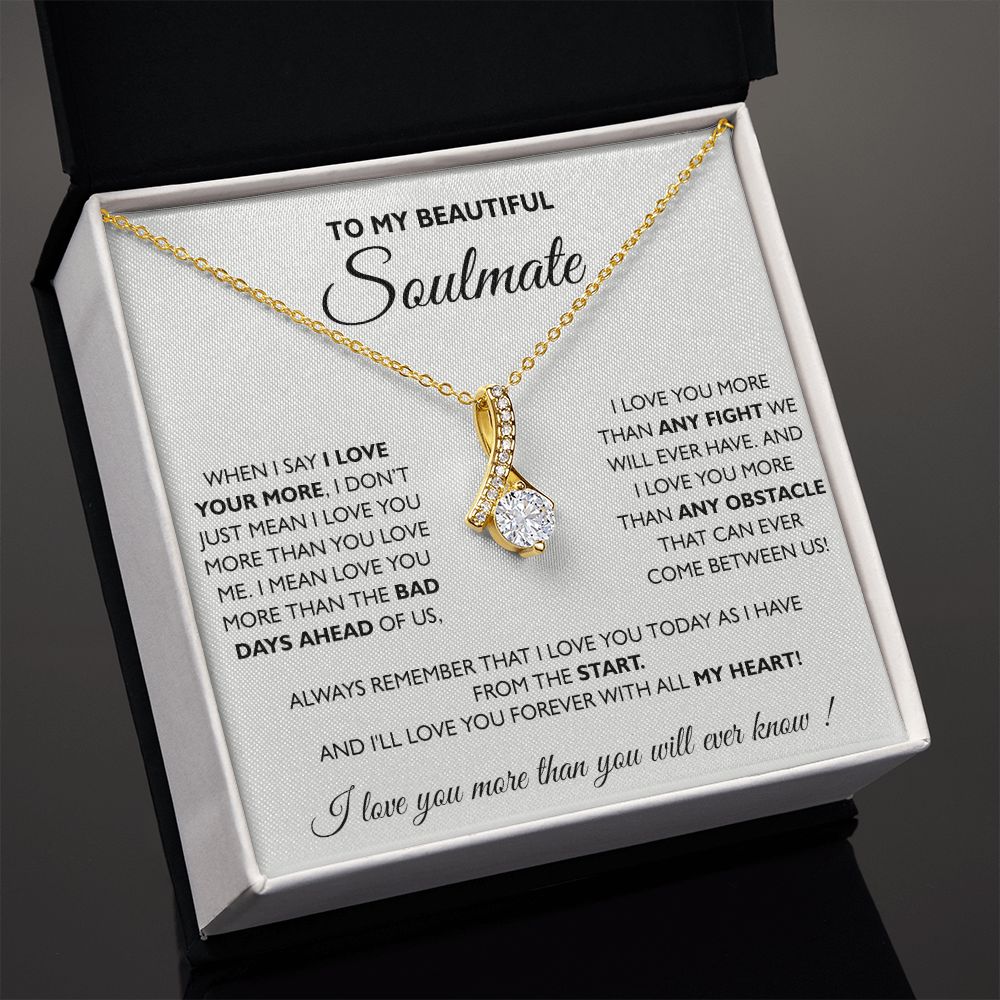 To My Soulmate Necklace Eternal Hope Necklace Valentine Day gift for Soulmate 175133533988 Alluring Beauty Necklace
