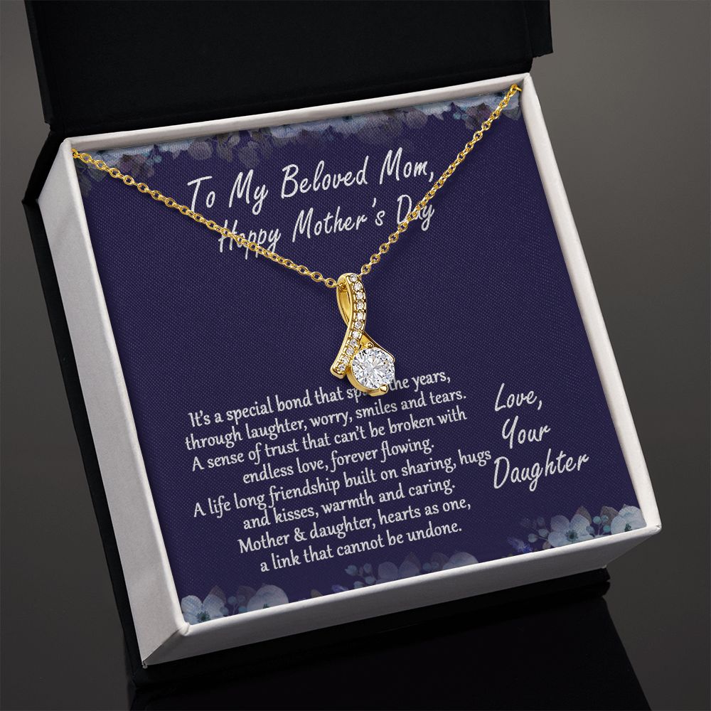 Mom Necklace Gifts for Mom from Daughter to Mom Gifts for Mothers Day from Daughter, To My Mom Necklace from Daughter to Mom Birthday Gifts Necklace with Message Card and Gift Box2232 Alluring Beauty Necklace