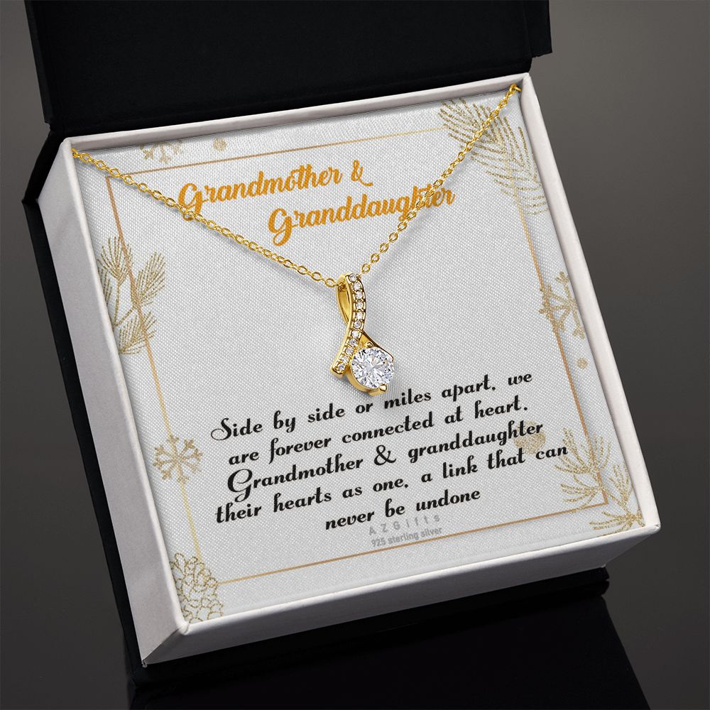To My Grandma Necklace, Gift for Grandmother Necklace, Mothers Day Gift For Grandma Nana, Grandma Jewelry From Grandchildren GrandKids , Jewelry Box Gift For Grandma Grandmother14 Alluring Beauty Necklace