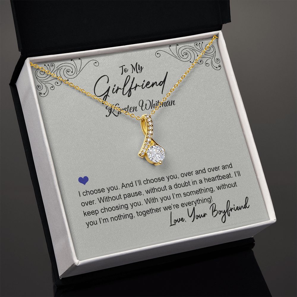 To My Girlfriend Necklace from Boyfriend To My Future Wife Necklace Jewelry For Girlfriend Gift For Girlfriend Gift for Her Romantic Birthday Valentines Day Gift For Girlfriend Gifts Necklaces 7 Alluring Beauty Necklace