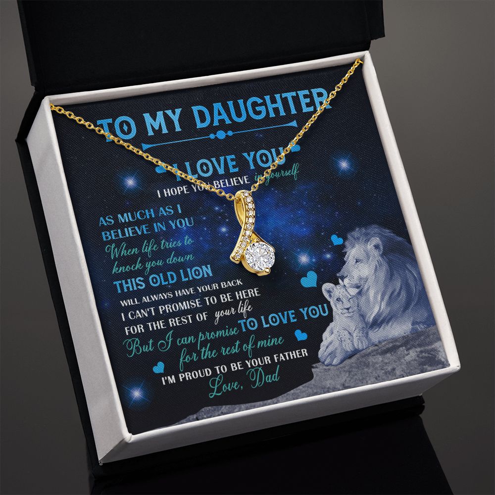 Dad To Daughter Necklace Jewelry Gift for Daughter from Dad Father Daughter Gift 175009114907 Alluring Beauty Necklace