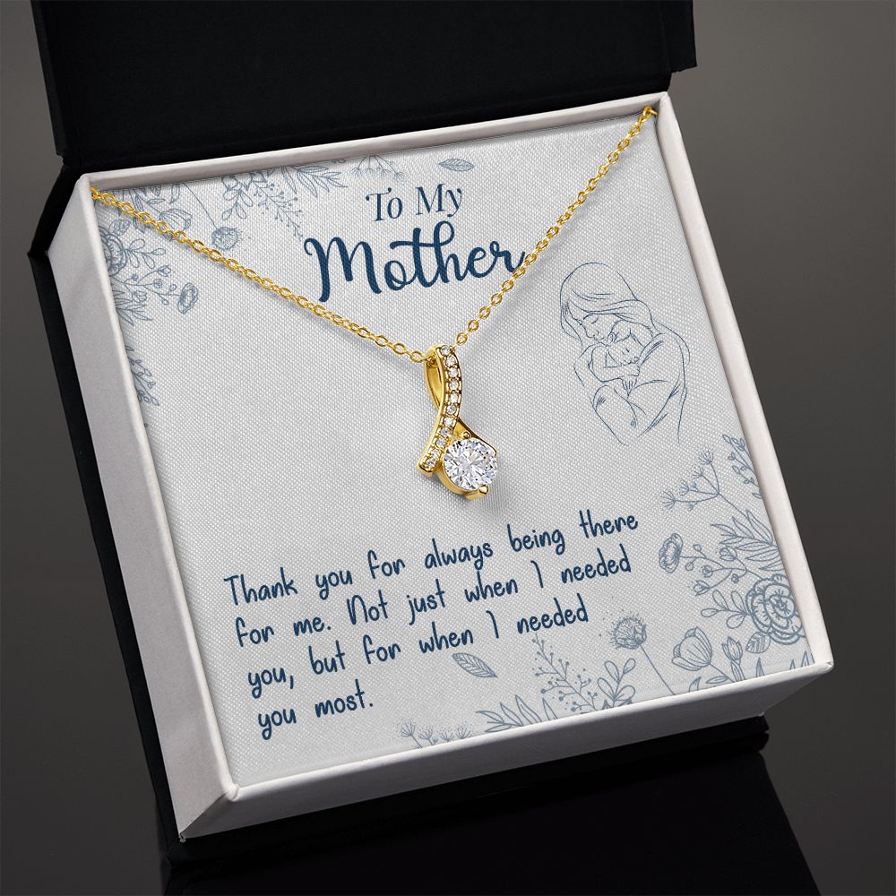 To My Mom Necklace Pendant Gift From Daughter Necklace I Needed You Most Gift For To Mom Happy Mother's Day Mother In Law Gift On Birthday Anniversary Gift 30821 Alluring Beauty Necklace