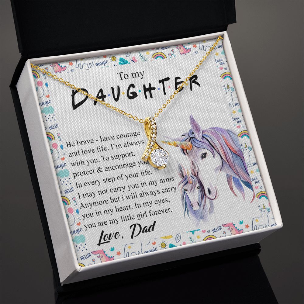 Mother Daughter Gift Ideas, To My Daughter Gift Necklace from Mom, Jewelry Pendant Present for Daughter, Birthday Christmas Gift Graduation Gifts for Daughters, Mother and Daughter Necklace 22 Alluring Beauty Necklace