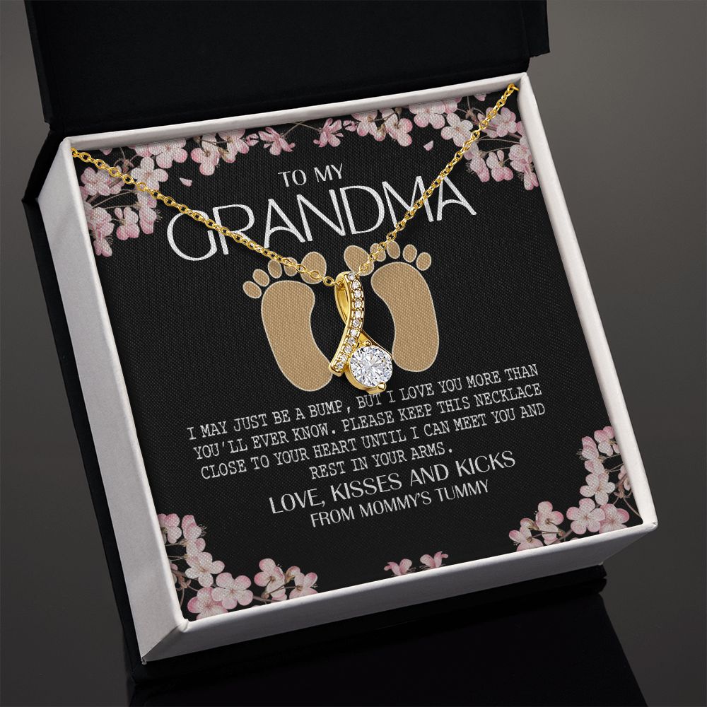 To My Grandma Necklace, Gift for Grandmother Necklace, Mothers Day Gift For Grandma Nana, Grandma Jewelry From Grandchildren GrandKids , Jewelry Box Gift For Grandma Grandmother16 Alluring Beauty Necklace